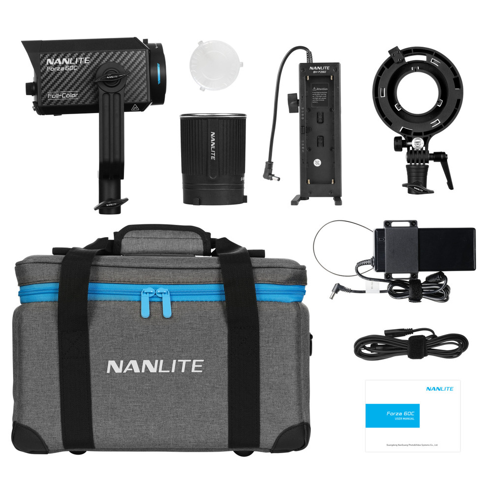Nanlite Forza 60C RGBLAC LED Spotlight Kit - 1